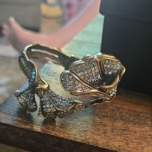 Gold and Silver Intricate Design Bracelet